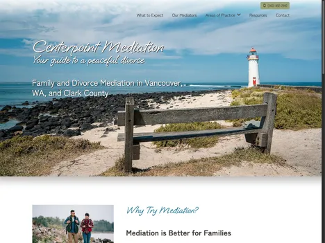 Centerpoint Mediation website screenshot