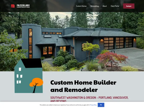 Fazzolari Construction website screenshot