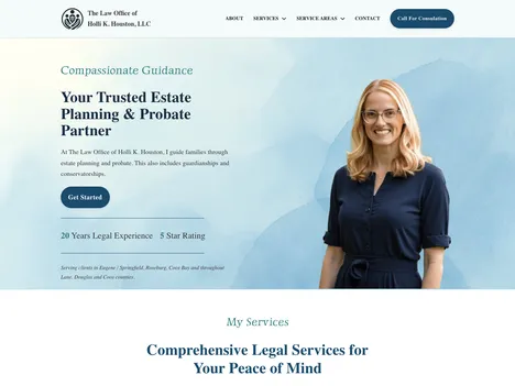 Law Office of Holli K. Houston website screenshot