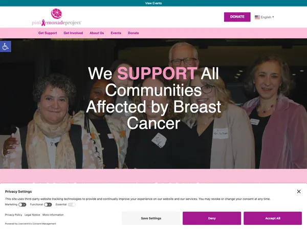 Pink Lemonade Project website screenshot